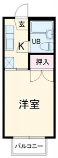 1Kの間取り画像