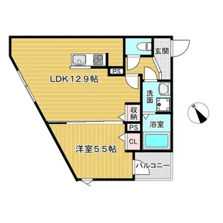 La-Crea緑地公園【2階】の間取り
