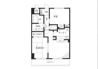 ベイシティコート横浜【8階】の間取り