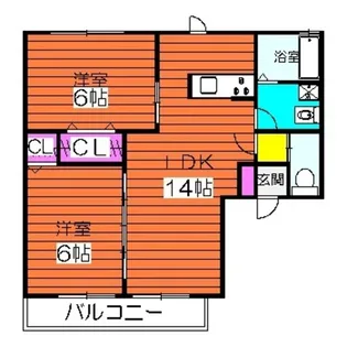 ベストハイム富秋【1階】の間取り