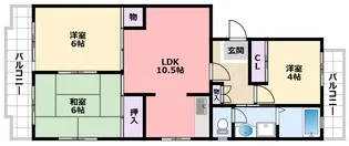 エクセル甲子園【1階】の間取り