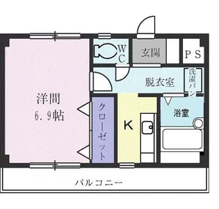 栃木県宇都宮市桜2【マンション】の間取り