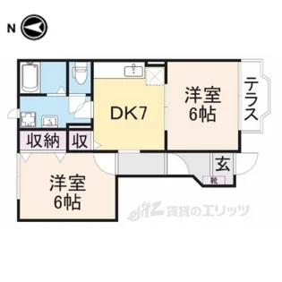 エトワール・M2【1階】の間取り