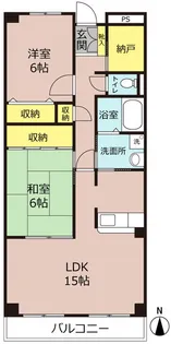 2SLDKの間取り画像