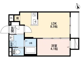 LUNA COURT【2階】の間取り