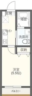 神奈川県横浜市金沢区六浦5【アパート】の間取り