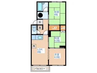 KAWABEBLNO530【3階】の間取り