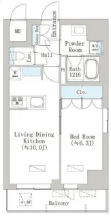神奈川県川崎市中原区木月2【マンション】の間取り