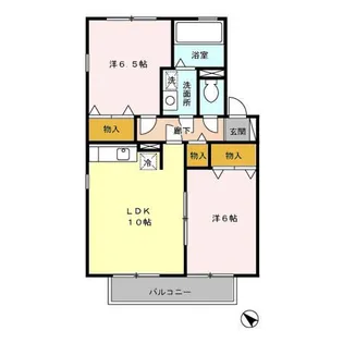 ロワール神鳥谷 A【1階】の間取り