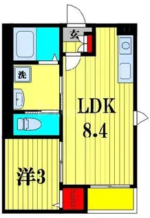 ベレガンス流山セントラルパーク【3階】の間取り