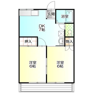 シティハイムNAKA【1階】の間取り