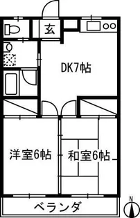 キャピタルハイツ【2階】の間取り