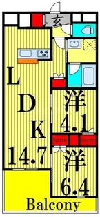 レガリア【2階】の間取り