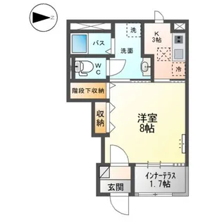 福島県福島市永井川字壇ノ腰【アパート】の間取り
