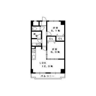マンション庄田【4階】の間取り
