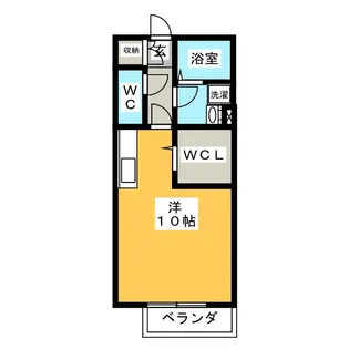 MiTaNDa HEIGHTS B【2階】の間取り