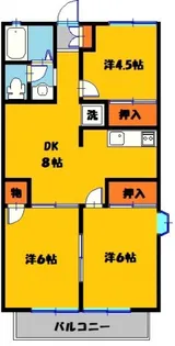 エルハイツ【1階】の間取り