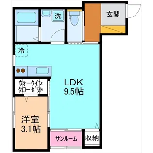ハレクラニ【2階】の間取り
