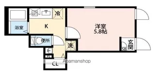 グランクオール三ノ輪【1階】の間取り
