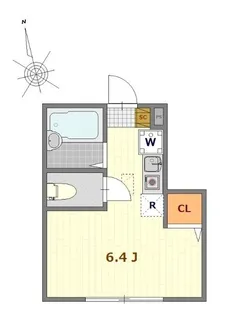 東京都小金井市貫井北町5【アパート】の間取り