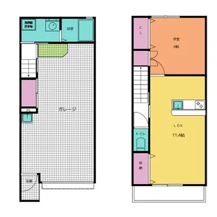 静岡県浜松市中央区和田町【アパート】の間取り