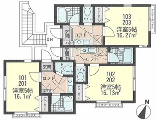 プラナス大口I【2階】の間取り