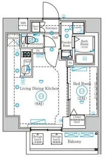 Mind Shimurasakaue【9階】の間取り