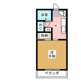 シャルムグリーンII【2階】の間取り