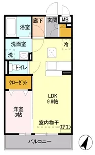 ベルテサクラ【3階】の間取り