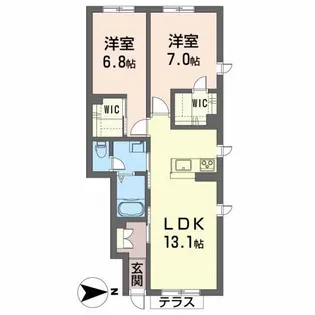 シャーメゾン ベル ソレイユ【1階】の間取り