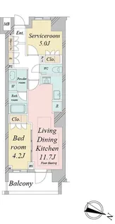 ドゥーエ早稲田【3階】の間取り