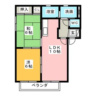 モデルナII【2階】の間取り