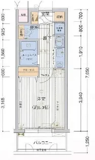 プレサンス鶴舞駅前ブリリアント【10階】の間取り