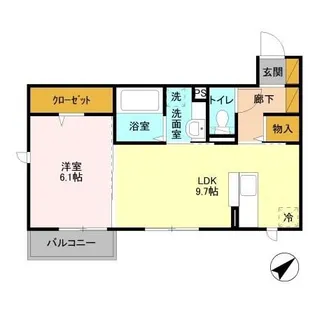 カーサ・エスペランサ【2階】の間取り