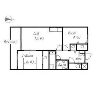 メゾン北千種【4階】の間取り