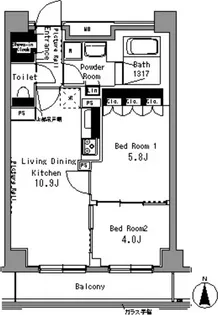 パークアクシス秋葉原【7階】の間取り