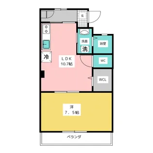 よしかねコーポ【3階】の間取り