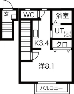 IXIA【2階】の間取り