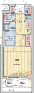 大阪府大阪市西区南堀江1【マンション】の間取り