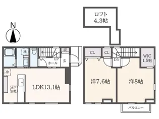 東京都練馬区西大泉1【一戸建】の間取り