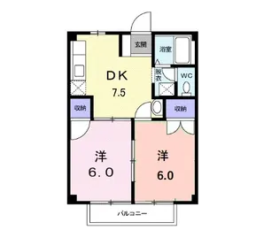 静岡県浜松市中央区上島3【アパート】の間取り