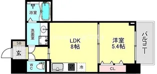 大阪府大阪市西区江之子島1【マンション】の間取り