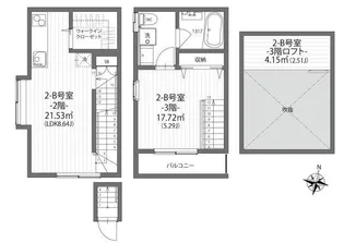 クラソ学芸大学【2階】の間取り