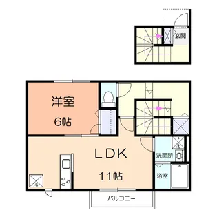 マツカゼ【2階】の間取り