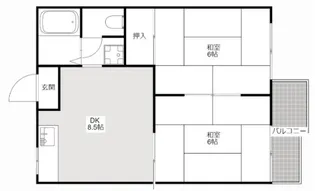 タウニー寿II【1階】の間取り