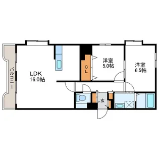 MSリリーズN22【6階】の間取り