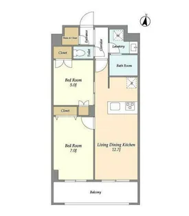東京都練馬区田柄2【マンション】の間取り