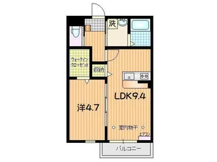 ニュースカイタウン B棟【3階】の間取り