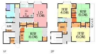 神奈川県秦野市沼代新町【一戸建】の間取り