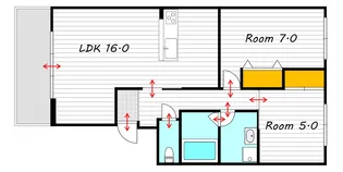 コート・ラベンダー北長瀬【2階】の間取り